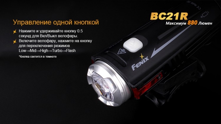 Велофара Fenix BC21R XM-L2 T6 natural white LED