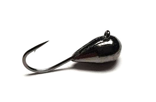 Мормышка вольфрамовая Fishing Roi Капля с ушком 4мм (черній никель)