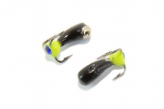 Мормышка вольфрамовая &quot;Чёртик тройник со стразом&quot; серебро 3мм