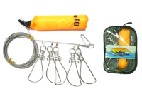 Кукан Fishing ROI 5meters с поплавком на тросу sw size-1/0; lock size-12cm; 5 locks D006