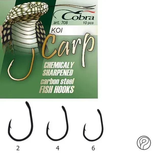 Гачки коропові Cobra Carp Koi CC306 (708) 10 шт.