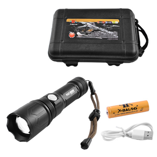 Ліхтар Police P511-P50, ЗУ microUSB, 1x18650 /3xAAA