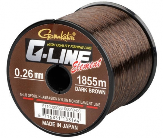 Волосінь Gamakatsu G-Line Element Dark Brown