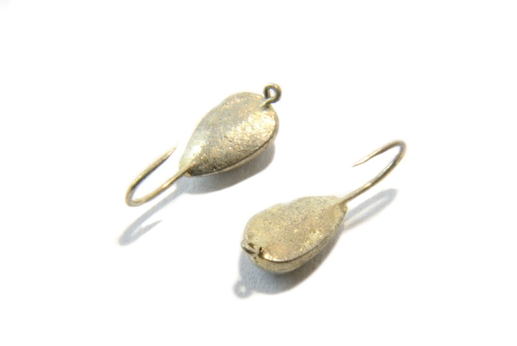 Блешня вольфрамова Чесночінка з петелькою 4мм (срібло)