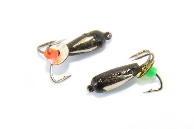 Вольфрамовий "чортик з вушком чорний-срібло" 3мм