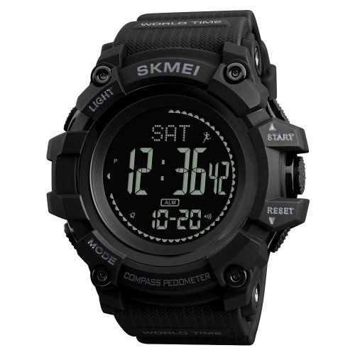 Часы Skmei 1356BK Black + Compass D=53mm