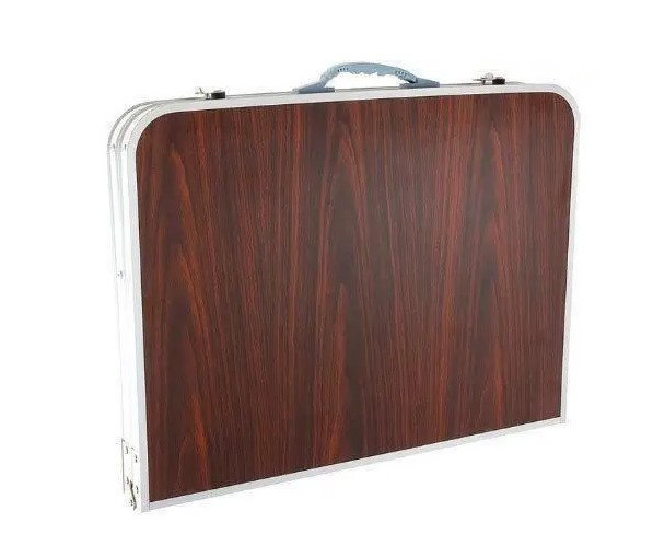 Стіл складаний з 4 стільцями і отвором для парасольки 120 см розкладний садовий