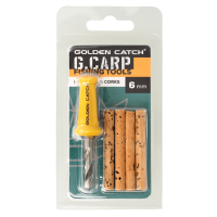 Сверло с пробковыми палочками GC G.Carp Bait Drill &amp; Corks 6 мм