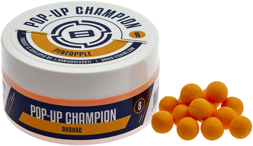 Бойлы Brain Champion Pop-Up Pineapple (ананас) 10mm 34g