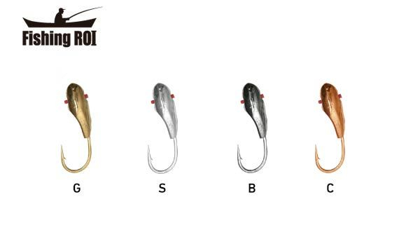 Мормишка вольфрамова Fishing ROI Насіння з отв. та кембриком black nikle