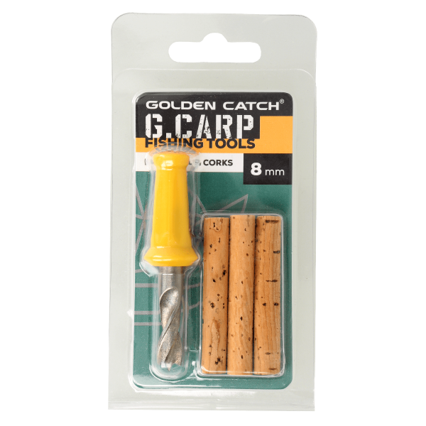 Сверло с пробковыми палочками GC G.Carp Bait Drill & Corks 8 мм