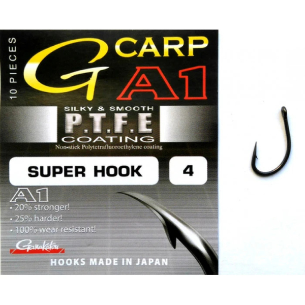 Гачок Gamakatsu A1 G-Carp Super Hooks PTFE