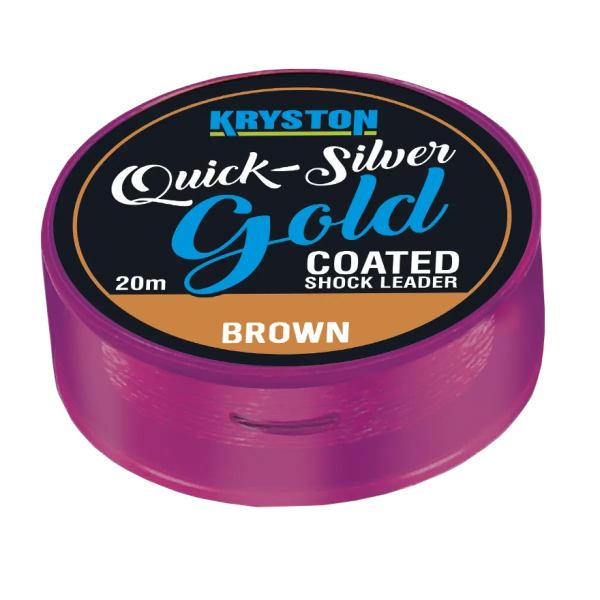 Шок-лидер KRYSTON Quicksilver Gold Coated Shock Leader/Hook link