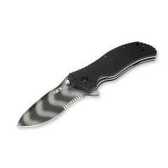 Ніж Zero Tolerance folder g-10 black/tiger stripe serrated