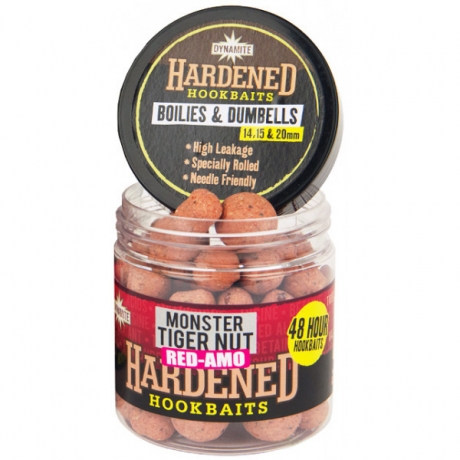 Бойлы Hardened Hookbaits Dynamite Baits Red-Amo 14мм Dumbells 15/20мм