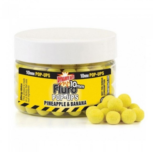 Бойл Dynamite Baits Pineapple & Banana Fluro Pop-Ups (+ Booster)