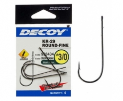 Крючок Decoy KR-29 Worm Round-Fine