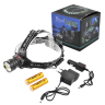 Ліхтар налобний Police 8005-T6 + COB, ЗУ 220V /12V, 2x18650, датчик руху, zoom, Box — фото 2