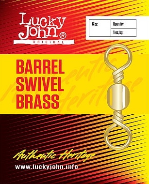 Вертлюг Lucky John Barrel Swivel Brass