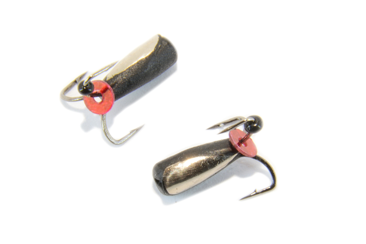 Мормышка вольфрамовая "Чёртик с отвествием" серебро 3мм