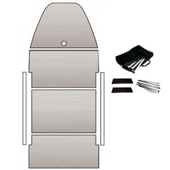 Пайол фанерний з стрінгерами Kolibri (світло сірий)