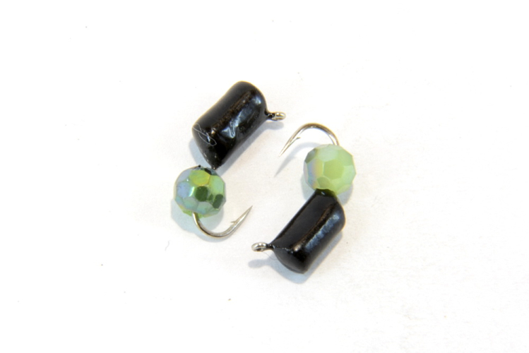 Мормышка "Гвоздешарик" 3мм многогранный зеленый 