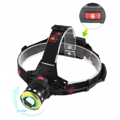 Ліхтар налобний Police T105-T6 + COB, ЗУ 220V /12V, 2x18650, zoom, Box