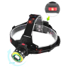 Фонарь налобный Police T105-T6+COB, ЗУ 220V/12V, 2x18650, zoom, Box — фото 1