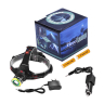 Фонарь налобный Police T105-T6+COB, ЗУ 220V/12V, 2x18650, zoom, Box — фото 2