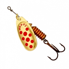 Блешня Mepps Comet Decore золотий /червоні точки