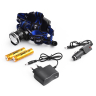 Ліхтар налобний Police XQ-24-T6, 2x18650, ЗУ 220V /12V, signal light, zoom, Box — фото 2