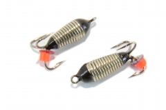 Вольфрамовый &quot;Чёртик с ушком рифленый Серебро&quot; 3мм