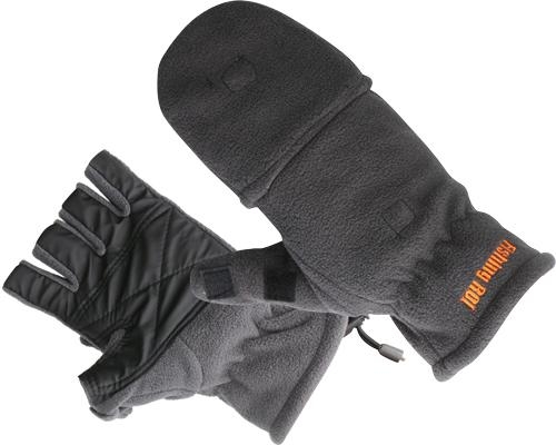 Перчатки флисовые Fishing ROI Gray Fleece glover