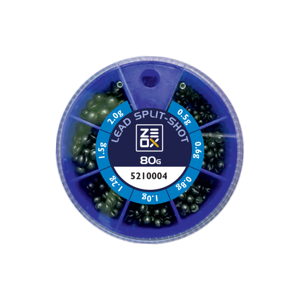 Набір грузил ZEOX Lead Split-Shot 80г