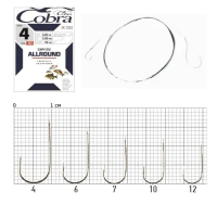 Гачки з повідцем Cobra Allround CNA102 (10 шт.)