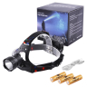 Фонарь налобный XQ-219-HP50, ЗУ microUSB, 3x18650, signal light, Box — фото 2
