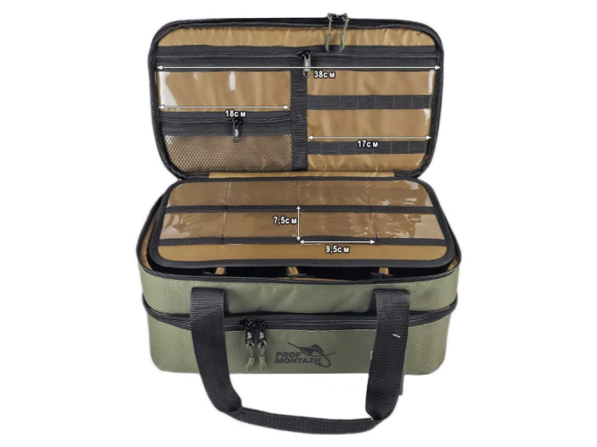 Двойная сумка с поводочницей Multi-Bag Double для аксессуаров и кормушек