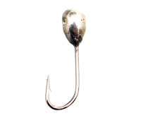Мормишка вольфрамова Flagman "Крапля з вушком" d=2.5 Silver