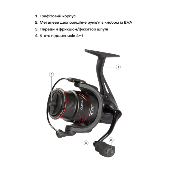 Котушка Brain Classic SE 4000S 4+1BB