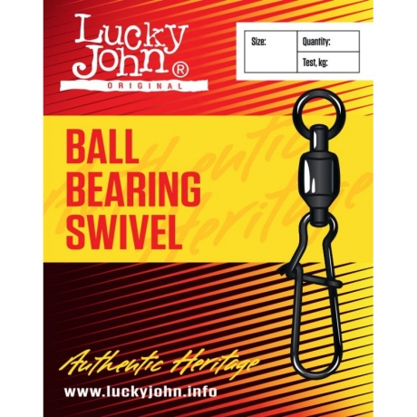 Застібка з вертлюгом з підшипником Lucky John Ball Bearing Swiwel