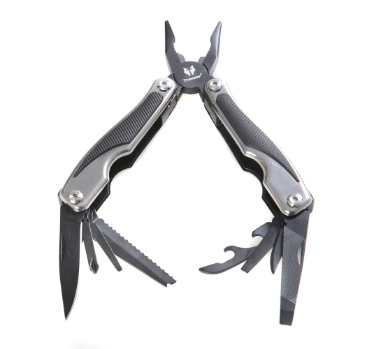 Мультитул Traveler з бітами, хром\чорний