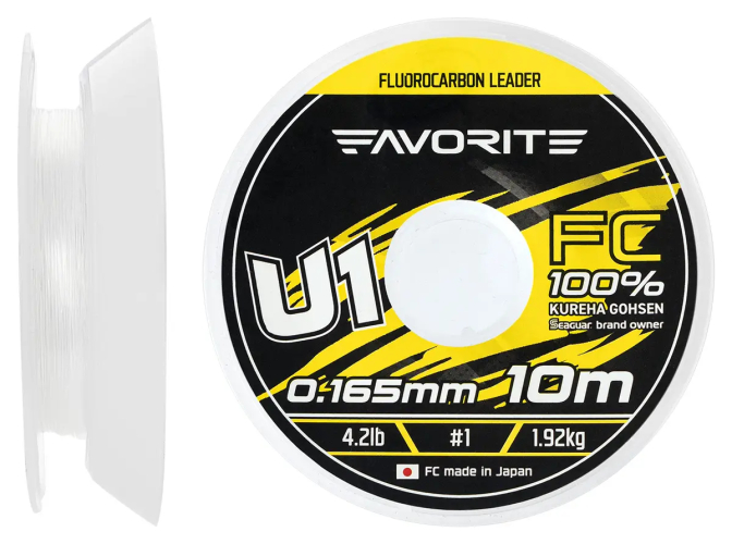 Флюорокарбон Favorite U1 FC 10m #1.5/0.205mm 6.4lb/2.89kg
