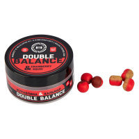 Бойлы Brain Double Balance Cranberry &amp; Squid (клюква + кальмар) 12+10х14mm