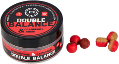 Бойлы Brain Double Balance Cranberry &amp; Squid (клюква + кальмар) 12+10х14mm