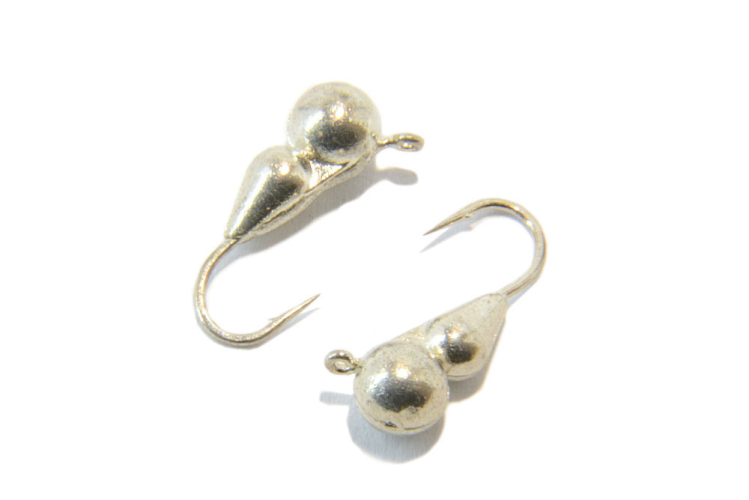 Блешня вольфрамова Salmo Мураха з петелькою 4мм (срібло)