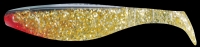 BLACK, CLEAR-GOLD GLITTER