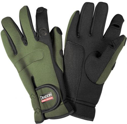 Рукавички Dragon неопренові нековзні Зелені TCH-RE
