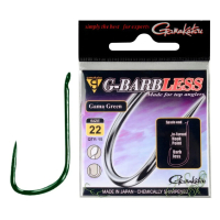 Гачок Gamakatsu G-Barbless Gama Green