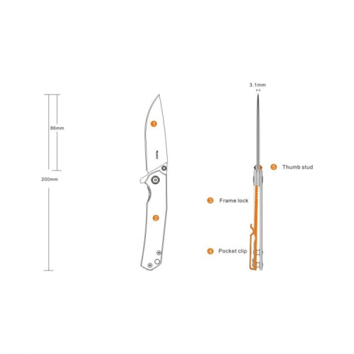 Нож Ruike P801-SF