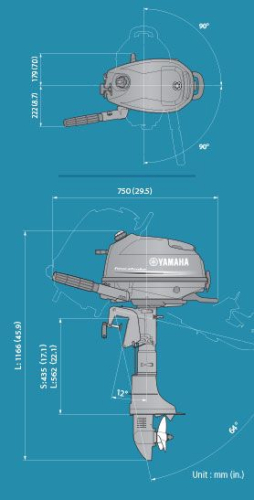 Лодочный мотор Yamaha F4 BMHS